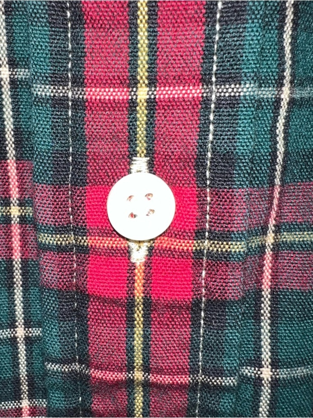 Polo Ralph Lauren Classic Fit Plaid Button-Down Shirt Red Green Tartan Men’s L - Picture 5 of 14